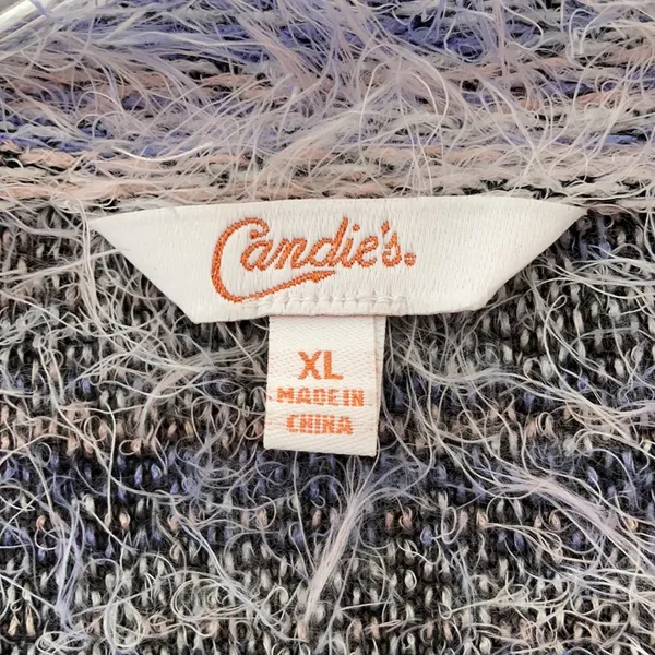 FINAL MARKDOWN Ladies’ Candie’s Fuzzy LS Sweater (XL) - Image 3