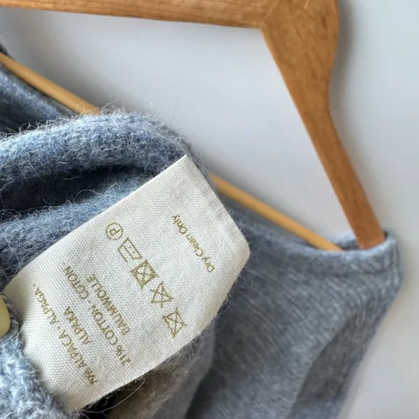 Free People Ever Cozy Pullover‎ Gray Sweater Relaxed Fit Size Medium - Image 5