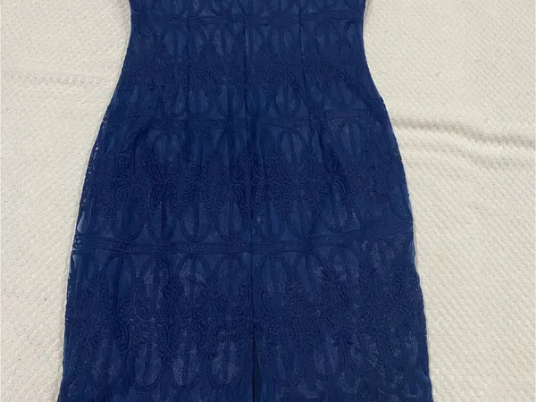 LULUS Lace Slip Dress in Navy Blue - Women's Elegant Spaghetti Strap - Image 5