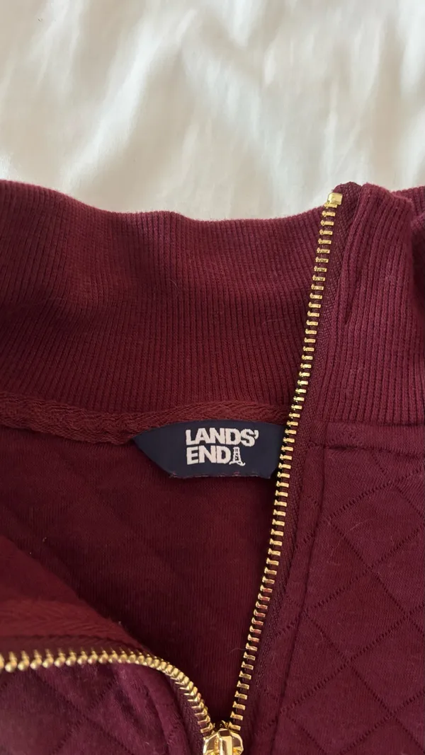 Lands' End Quarter-Zip Fleece Pullover - Image 2