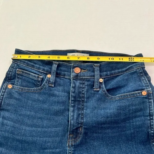 Madewell 10 High Rise Skinny Jeans Dark Wash‎ Size 26 For Your Tall Boots - Image 6