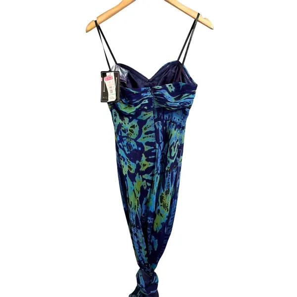 Nightway Women's Strappy Ruched Ombre Maxi Dress Size 8‎ - Image 2