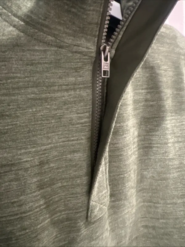 Avalanche Olive Green Half-Zip Pullover Sweatshirt - Image 5