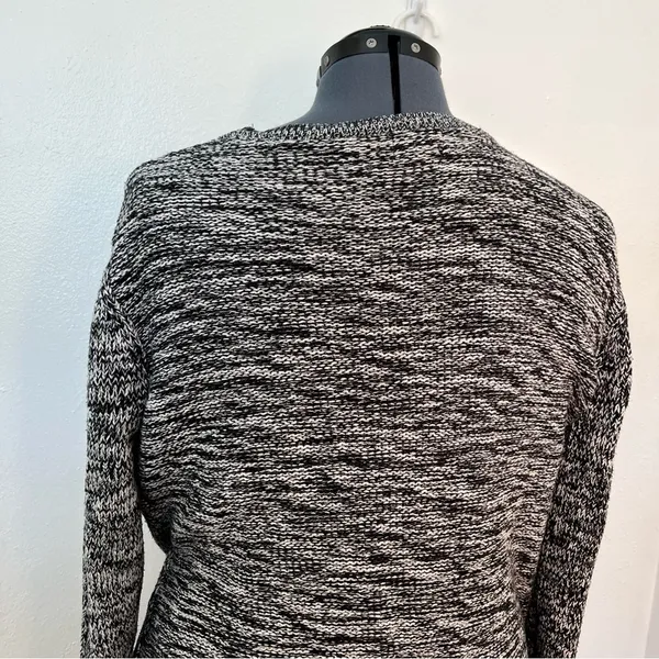 Old Navy‎ Women's Size XL Pullover Crewneck Sweater Cable Knit Black Marled - Image 10