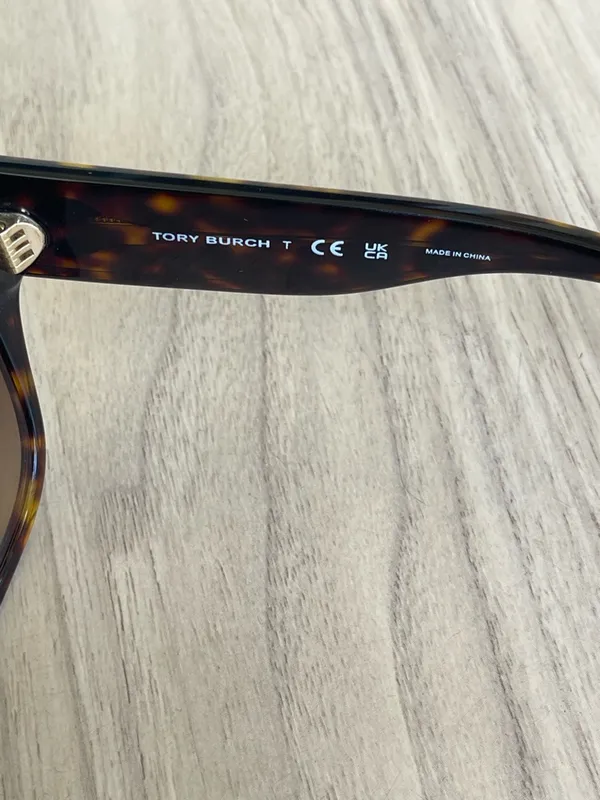 Tory Burch Tortoiseshell Cat-Eye Sunglasses with Brown Gradient Lenses - Image 8