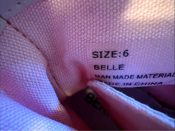 Barnes Elle Pink High-Top Platform Sneakers for Women size 6 - Image 6