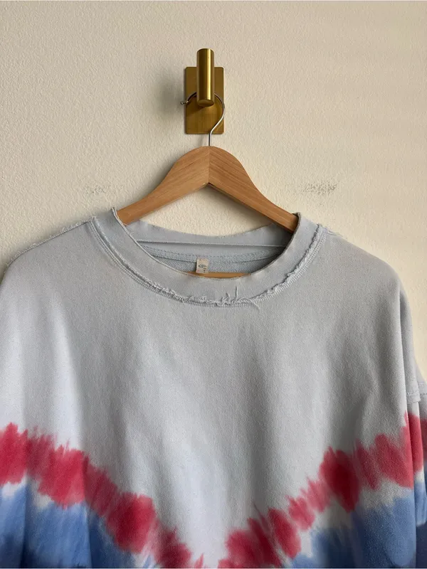 FP Movement Free People Metti Oversized Tie Dye Crewneck Sweatshirt Size S - Image 7