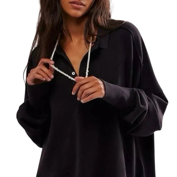 FREE PEOPLE Olivia Sweatshirt Size L MSRP $148 New without Tag SOO - Image 4