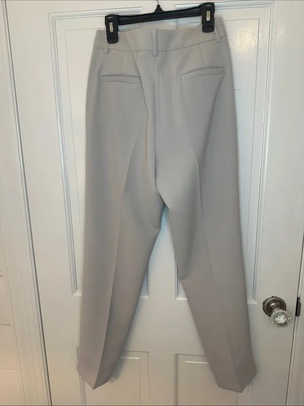 Ted Baker Pale Gray Dress Trousers with‎ Rose Gold Button size 1 (US4) EUC - Image 4