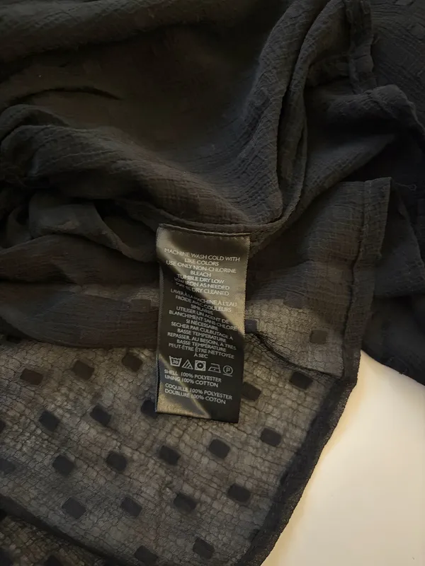 NWT! Anthropologie Black V-Neck Peplum Blouse - Image 6