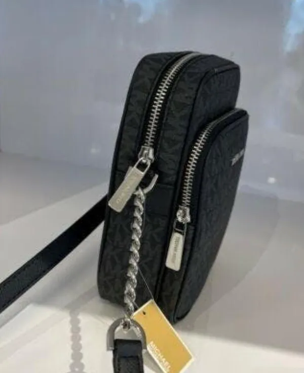 Michael Kors Black Jet Set Medium NS Chain Flight Bag - Image 8