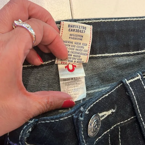 True, religion, skinny jeans size 29 - Image 9