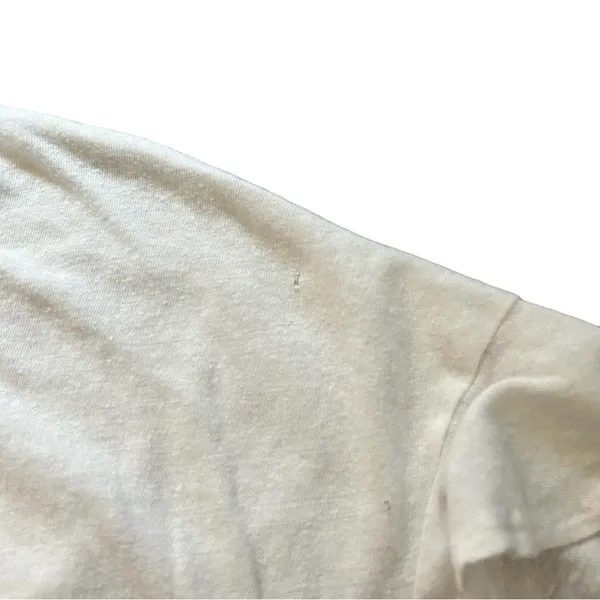 The Pants Store White Short Sleeve Drawstring Crop Top with Bows - Image 3