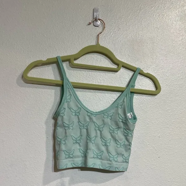 Urban Outfitters Out From Under Green Crop Camisole Sz XS - Image 2