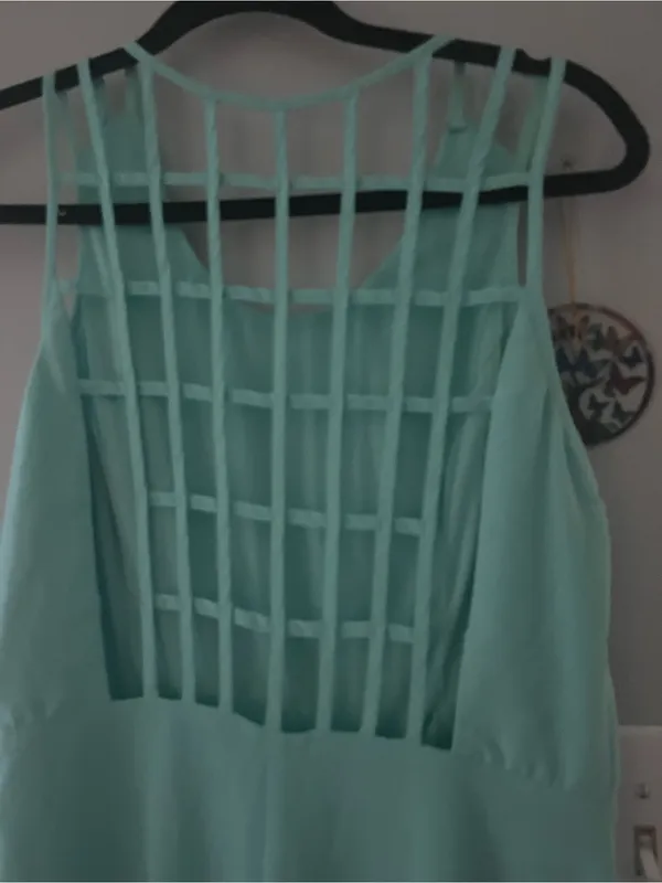 Lush Mint Green Strappy-Back Maxi Dress - Image 6