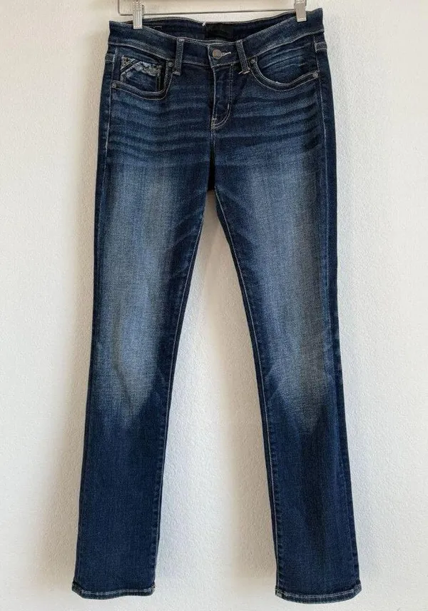 Buckle Black Jeans Fit No.53 Straight Women’s 28x32 Dark Wash Mid Rise Stretch - Image 8