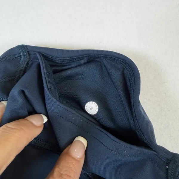 Lululemon Wunder Train High-Rise Crop 23" Womens Size 8‎ Blue Yoga Leggings - Image 7