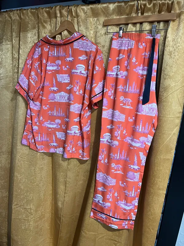 Katie Kime PJ’s Orange Size XL - Image 2