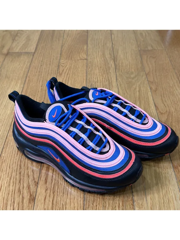 Size US 6Y Nike Air Max 97 GS Black Pink Blue (CT1578-001) Women’s US 7.5 - Image 4