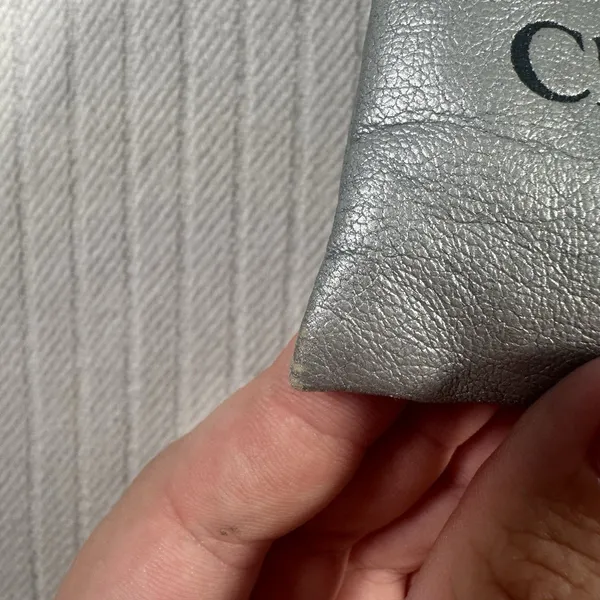 Vintage Christian Dior Sunglasses Case Glasses Case Silver Lunettes De Soleil - Image 5