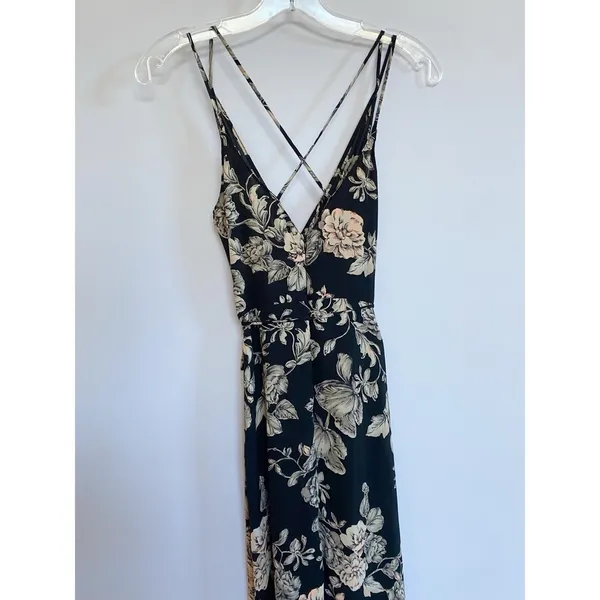 ASTR the Label Womens Black Floral High-Low Wrap‎ Dress ADR93361 XS - Image 13