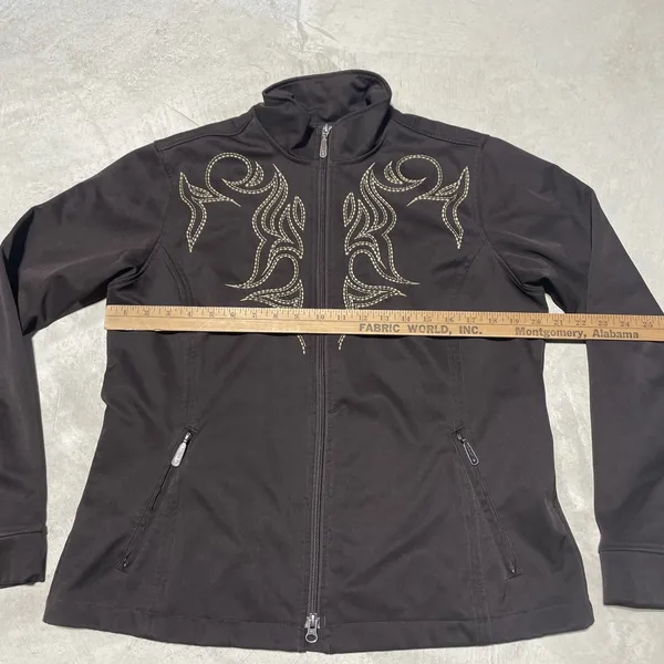 Ariat Jacket Women's SZ XL Full Zip Cowgirl Softshell Jacket Western Rodeo - Image 5