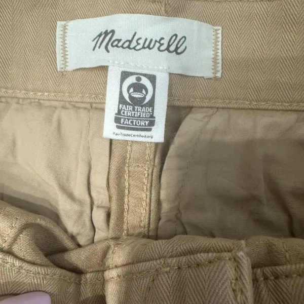 Madewell Womens Cargo Pants Size 23‎ Tan Straight Leg Cargo Pockets Utility Y2K - Image 3