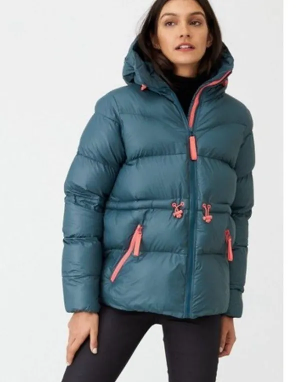 Hunter Original A Line Puffer Jacket Blue Womens Size Medium - Image 3