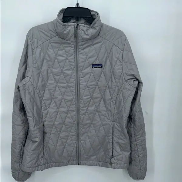 Patagonia Women's MICRO PUFF JACKET Down Puffer Feather Prima Loft Gray Size XL - Image 3