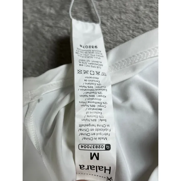 Halara White Long Sleeve Performance Crewneck Athletic Top Shirt Medium New - Image 6