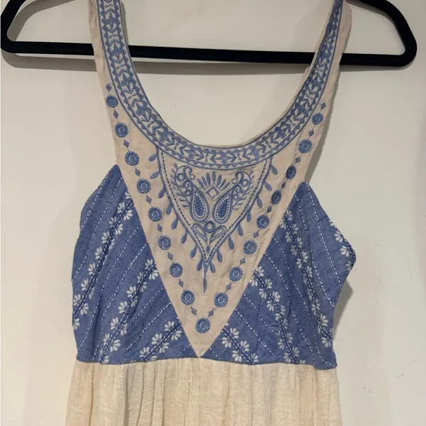 Flying Tomato Blue and Cream Maxi Dress - Image 3