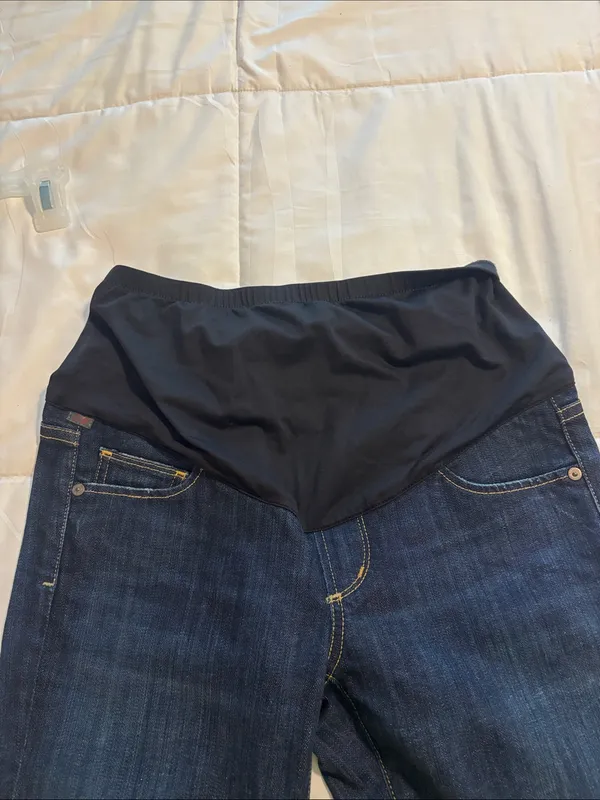 Citizens of Humanity Dark Blue Women's Maternity Bootcut Jeans - Image 4