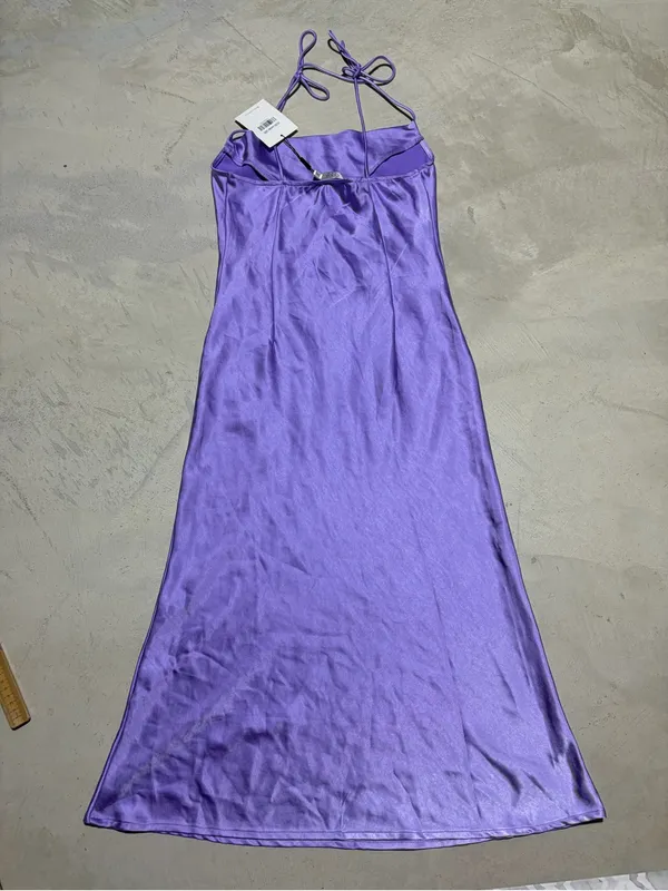 Hello Molly NWT Lavender slip into the night Tie-Shoulder Midi Dress 6 - Image 6