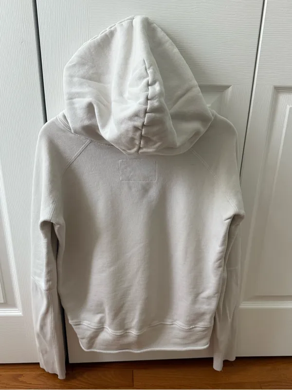 Nili Lotan Janie Hoodie in Chalk - Image 3