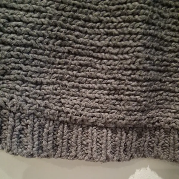 Eileen Fisher Knit Sweater Gray Pullover Chunky 100% Organic Cotton women size S - Image 12
