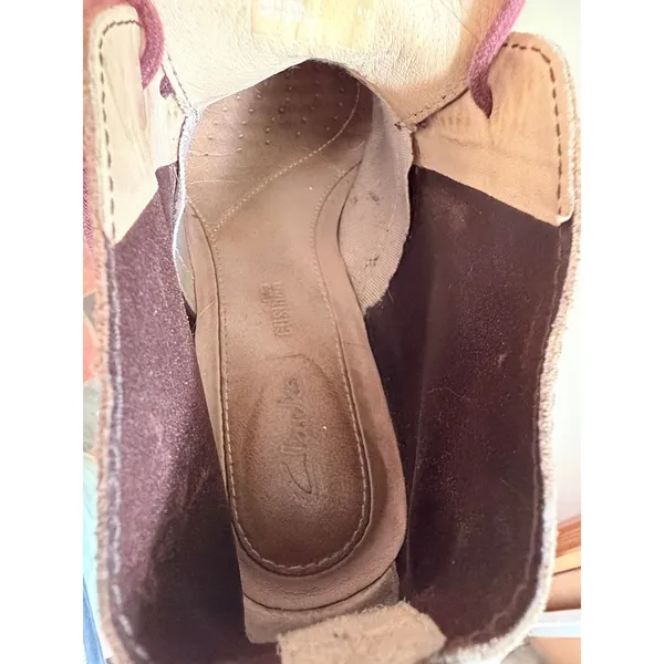 Clarks Trace Glow Brown Leather Suede Lace Up Ankle Boots 6‎ Fall Autumn - Image 11