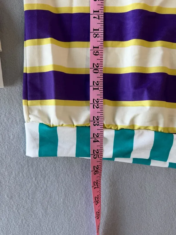 Men’s / Women’s Mardi Gras Long Sleeve Striped Top Size S #260760 - Image 4