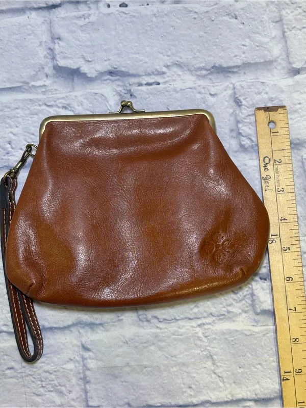 Patricia Nash Savena Kiss-Lock Leather Wristlet Suede Interior Detachable Strap - Image 12