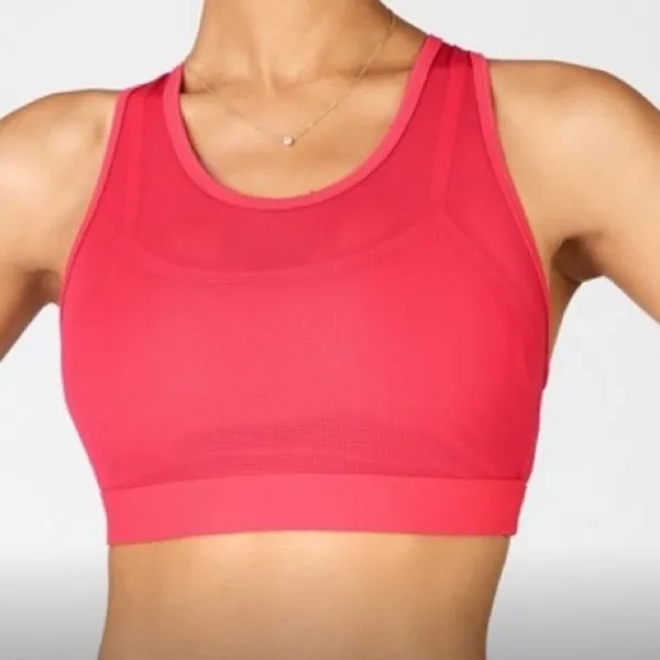 Fabletics Faye Red Strappy High Impact Sports Bra - Image 2