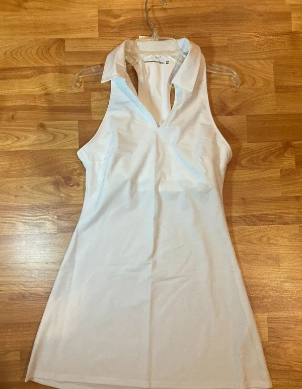 Abercrombie White Traveler Mini Dress Size XSmall - Image 2