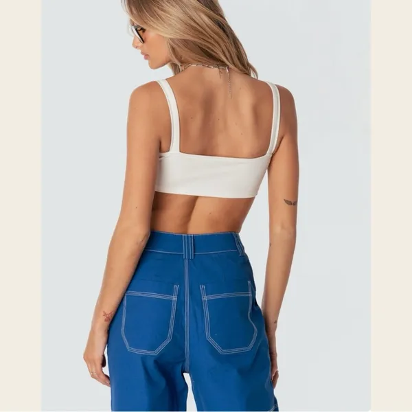 Edikted White Crop Top! - Image 2