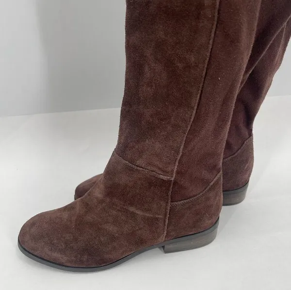 Lucky Brand Calypso Boots Size 6 Tall Over The Knee Suede Chocolate Brown Suede - Image 4