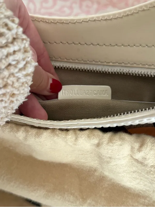Burberry Cream Plaid Hobo Shoulder Bag - Image 2