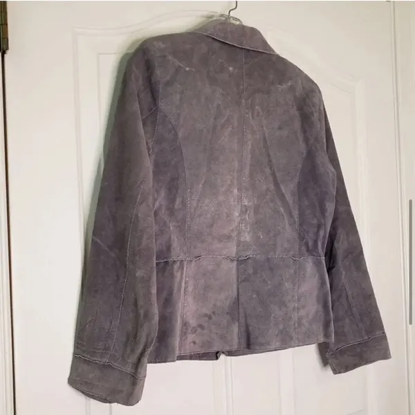 Brandon Thomas Leather Jacket Size Small Purple - Image 5