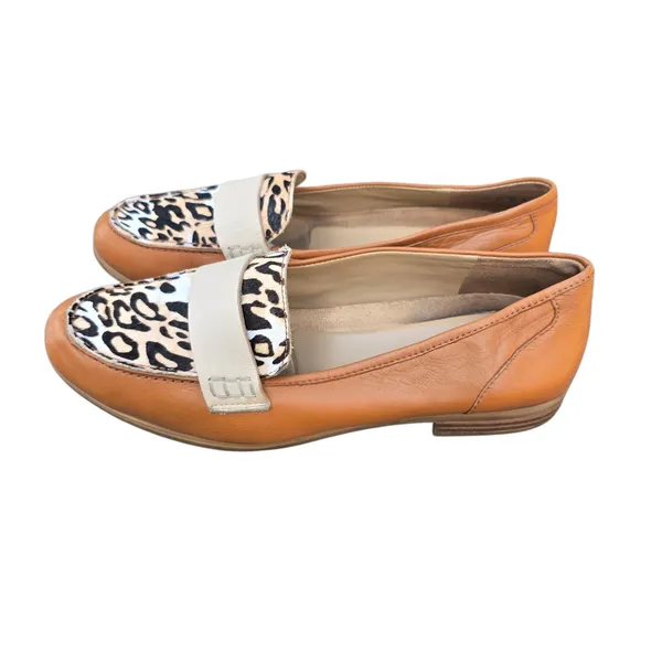 Naturalizer Veronica Loafers Leopard Print Leather Slip On Comfort Shoes‎ 9.5M - Image 3