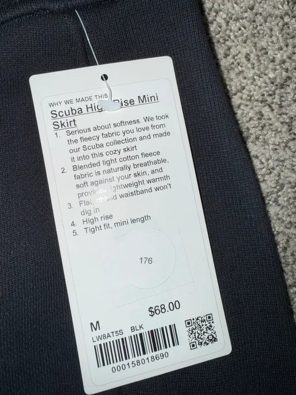lululemon Scuba High-Rise Mini Skirt in Black - Image 2
