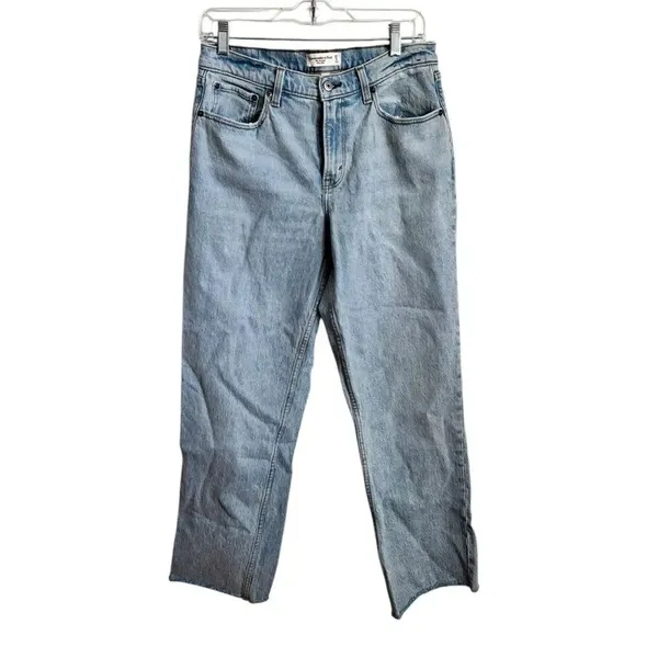 Abercrombie & Fitch Mid Rise 90s Straight Jeans Medium Wash 29 - Image 2