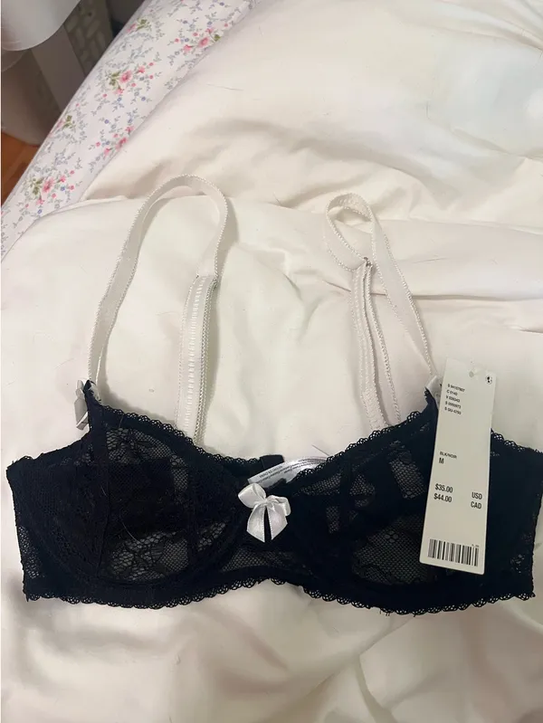 Urban Outfitters Out from under black lace balconette bra - Image 3