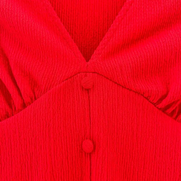 Asos Red Button Down Maxi Dress Sz 4 - Image 8