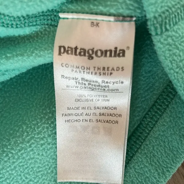 Patagonia seafoam green Fleece Jacket Full-Zip - Image 4